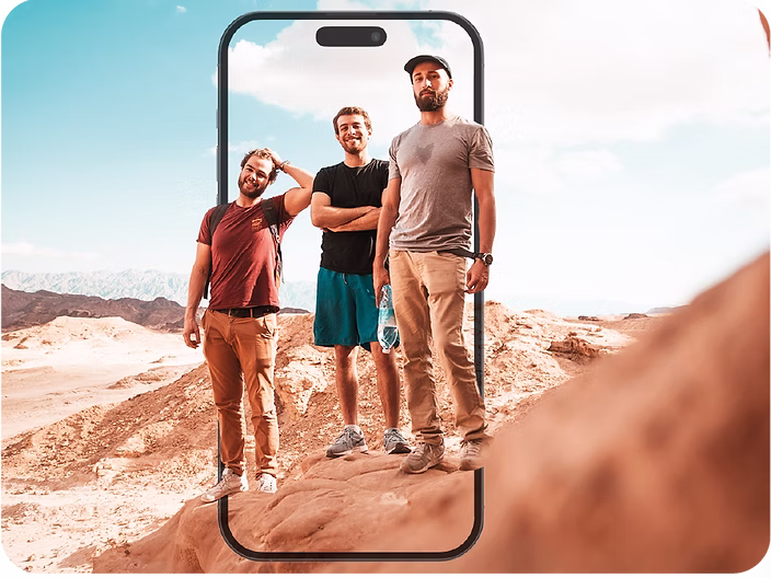 Screenshot showing poll and survey features